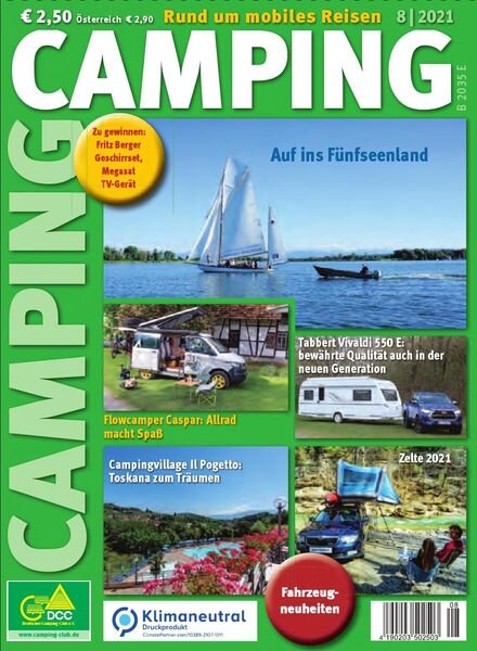 Camping Germany – August 2021 Cover