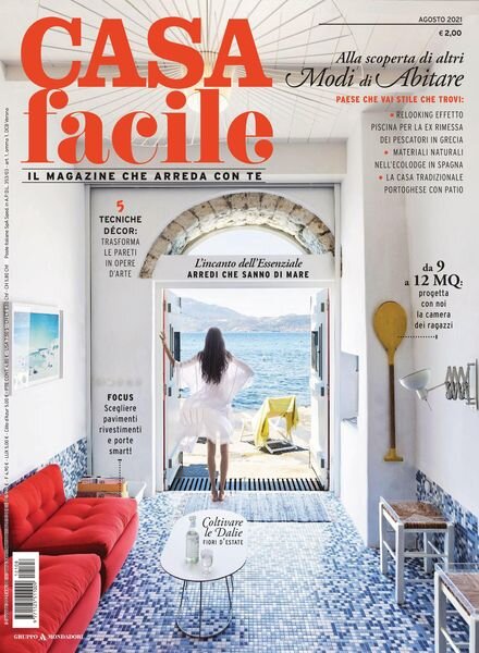 CasaFacile – agosto 2021 Cover