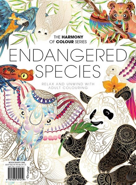 Colouring Book Endangered Species – July 2021 Cover