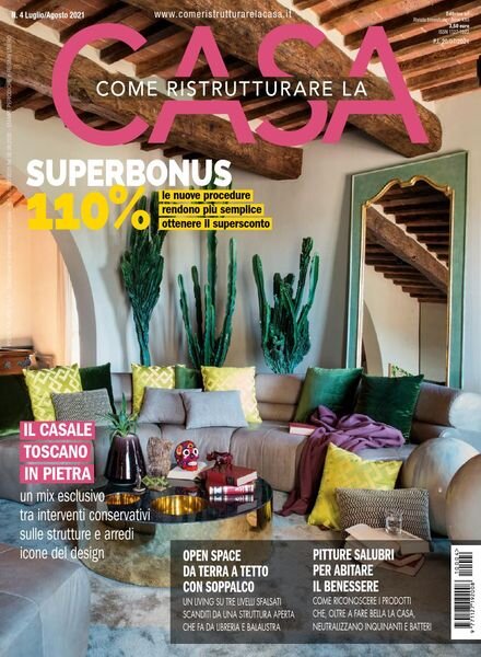Come Ristrutturare la Casa – Luglio-Agosto 2021 Cover
