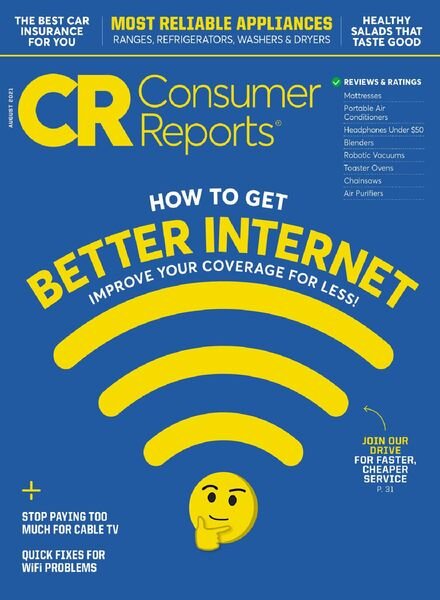 Consumer Reports – August 2021 Cover