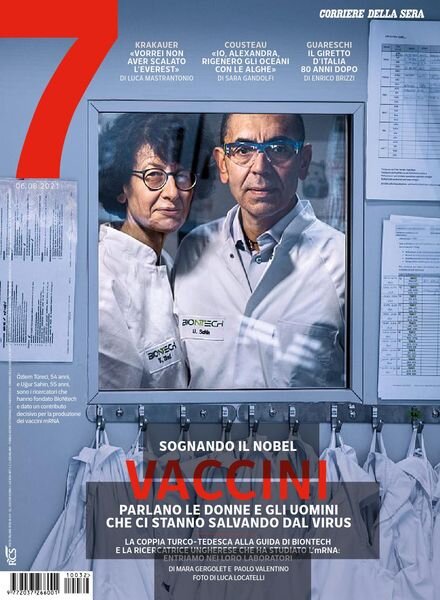 Corriere della Sera Sette – 06 agosto 2021 Cover