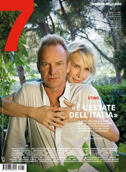 Corriere della Sera Sette – 13 agosto 2021 Cover