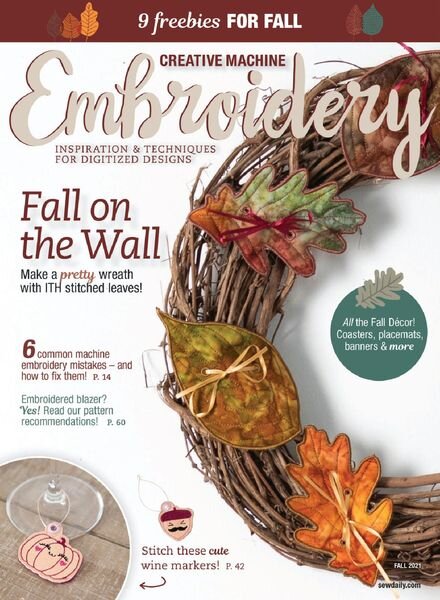Creative Machine Embroidery – June 2021 Cover