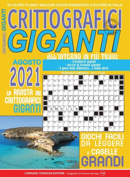 Crittografici Giganti – agosto 2021 Cover