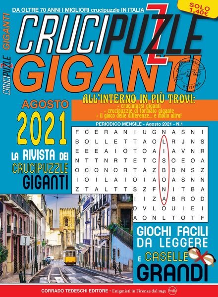 Crucipuzzle Giganti – 03 agosto 2021 Cover