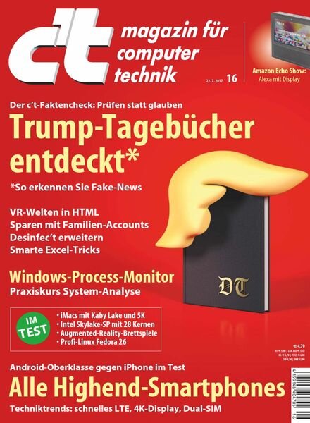 c’t Magazin – 22 Juli 2017 Cover