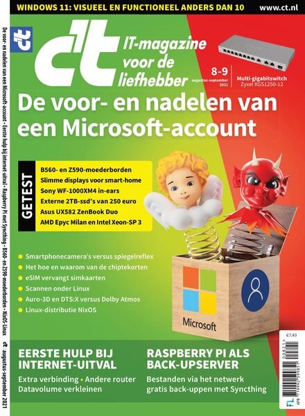 c’t Magazine Netherlands – augustus 2021 Cover