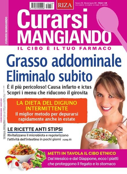 Curarsi Mangiando – Agosto 2021 Cover
