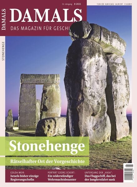 Damals – August 2021 Cover