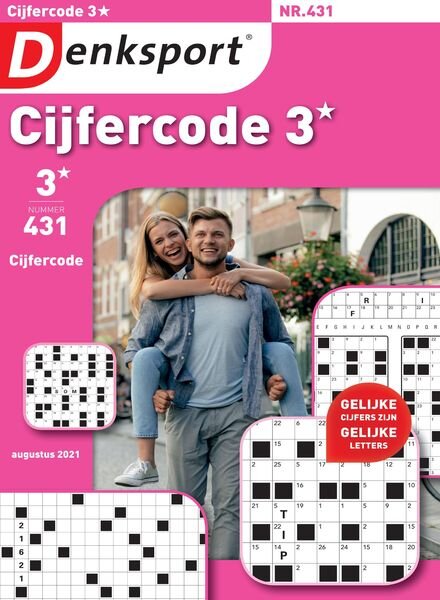Denksport Cijfercode 3 – 12 augustus 2021 Cover