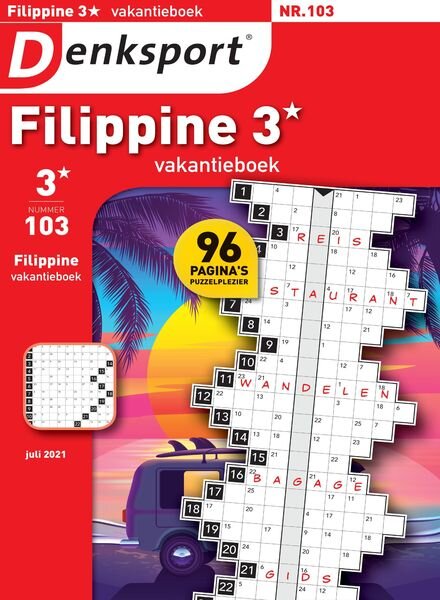 Denksport Filippine 3 Vakantieboek – juli 2021 Cover