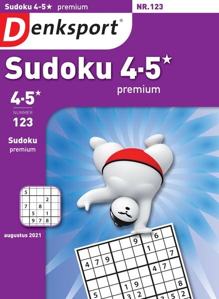Denksport Sudoku 4-5 premium – 05 augustus 2021 Cover