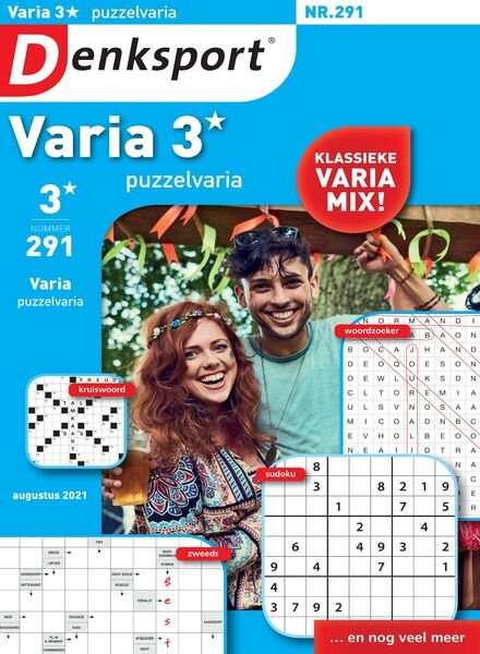 Denksport Varia 3 Puzzelvaria – 05 augustus 2021 Cover