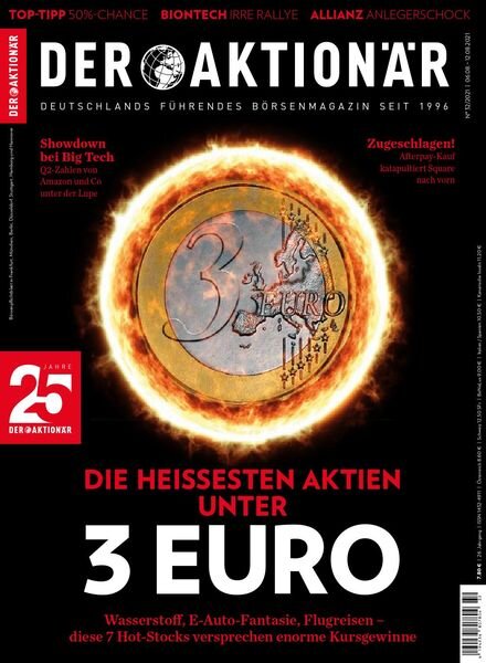 Der Aktionar – 05 August 2021 Cover