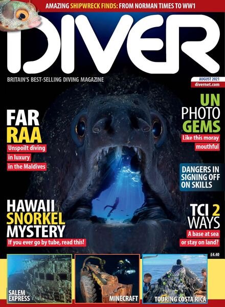 Diver UK – August 2021 Cover