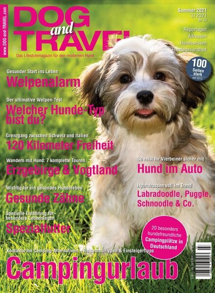 DOGandTRAVEL – Juli 2021 Cover