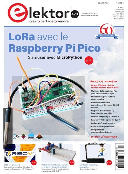 Elektor France – Juillet-Aout 2021 Cover