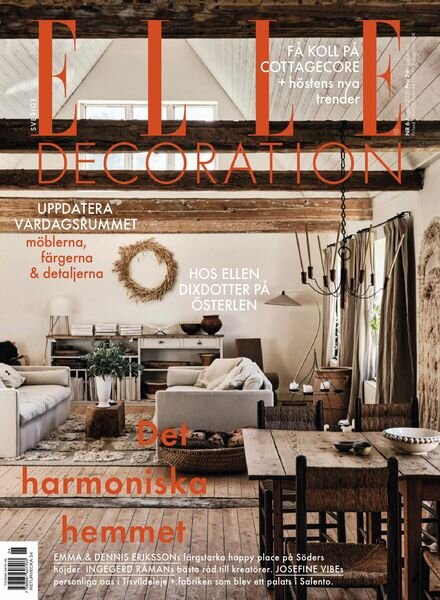 Elle Decoration Sweden – augusti 2021 Cover