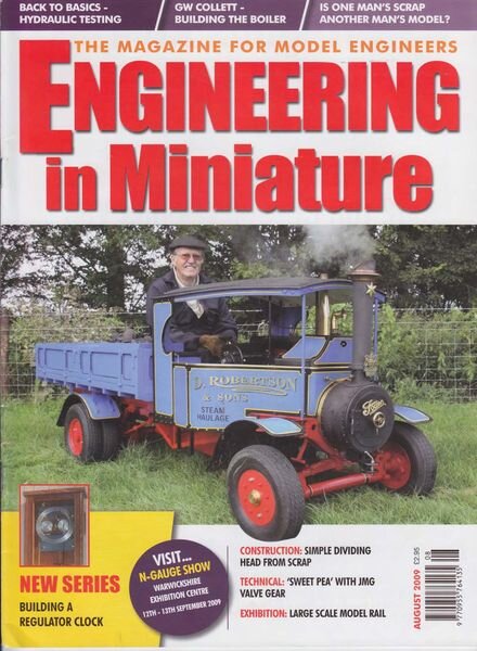 Engineering in Miniature – August 2009 Cover