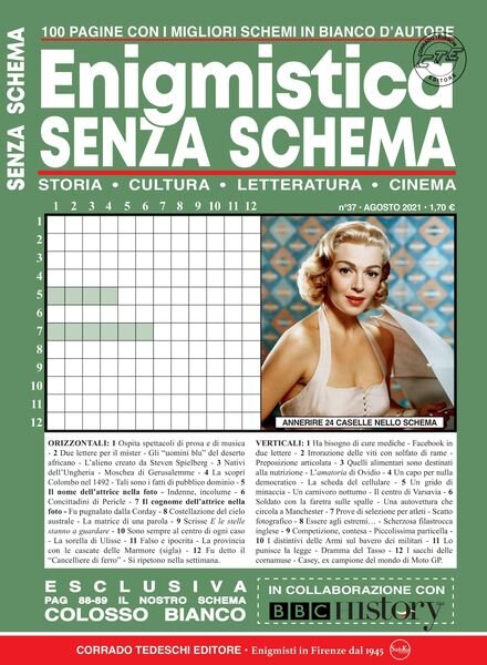 Enigmistica Senza Schema – agosto 2021 Cover