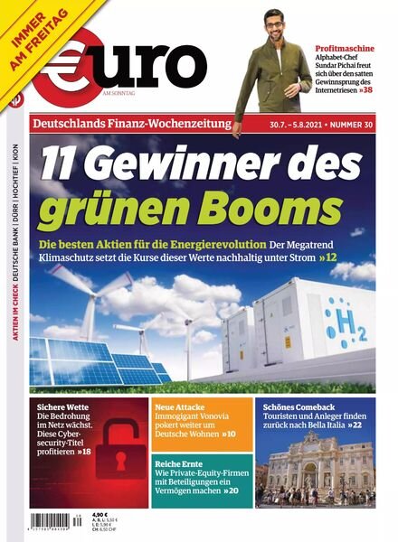 Euro am Sonntag – 30 Juli 2021 Cover