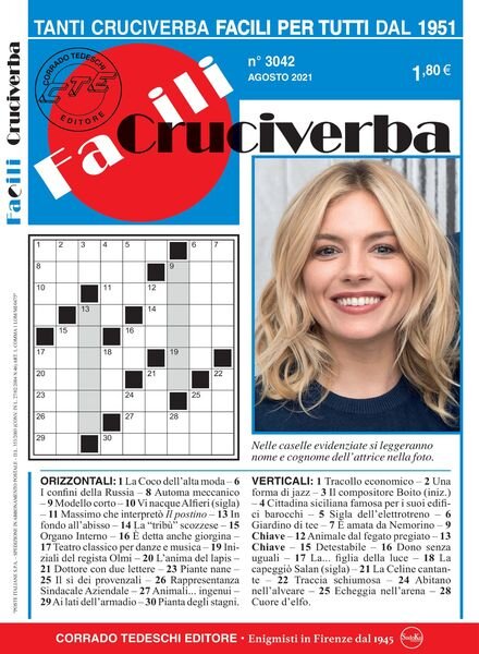 Facili Cruciverba – agosto 2021 Cover