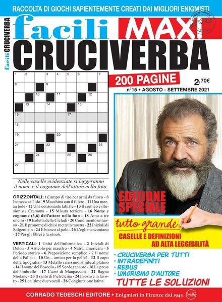 Facili Cruciverba – settembre 2021 Cover