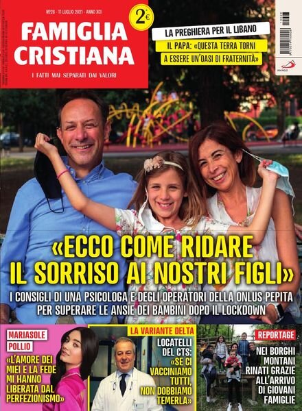 Famiglia Cristiana – 11 Luglio 2021 Cover