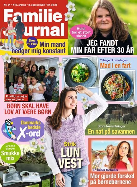 Familie Journal – 02 august 2021 Cover