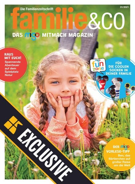 familie&co – das migo Mitmach Magazin – Juli 2021 Cover