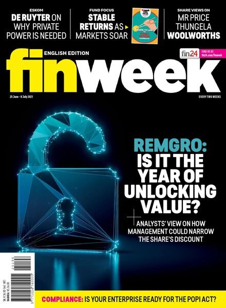 Finweek English Edition – June 25, 2021 Cover