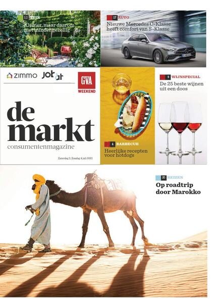 Gazet van Antwerpen De Markt – 03 juli 2021 Cover