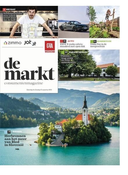 Gazet van Antwerpen De Markt – 14 augustus 2021 Cover