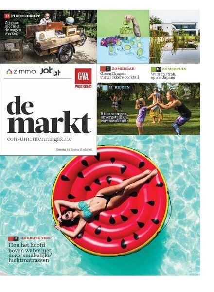 Gazet van Antwerpen De Markt – 24 juli 2021 Cover