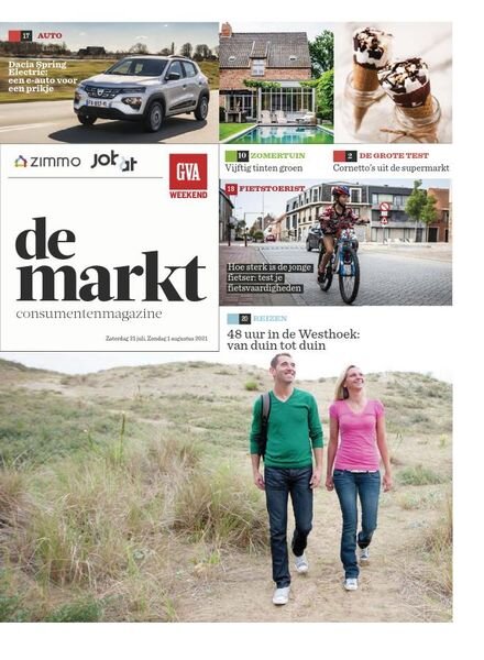 Gazet van Antwerpen De Markt – 31 juli 2021 Cover