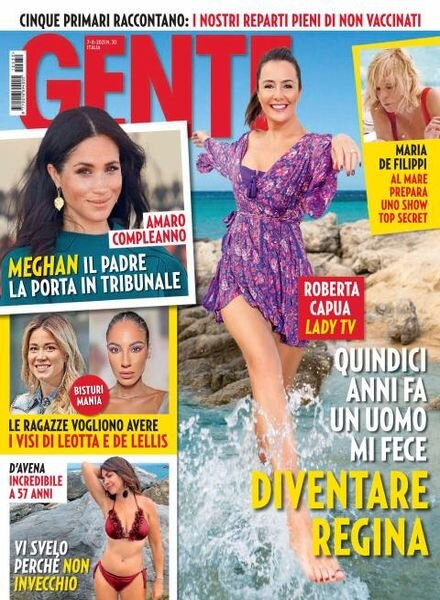 Gente Italia – 07 agosto 2021 Cover