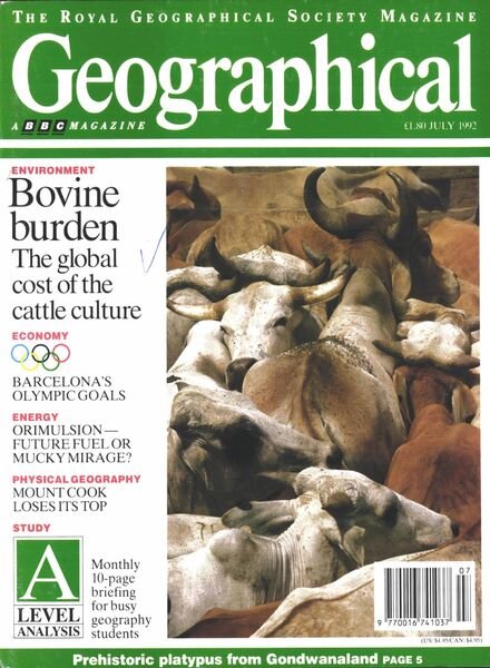 Geographical – July 1992 Cover