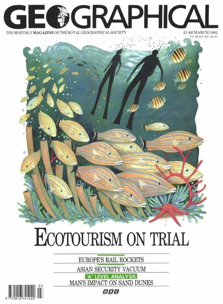 Geographical – March 1992 Cover