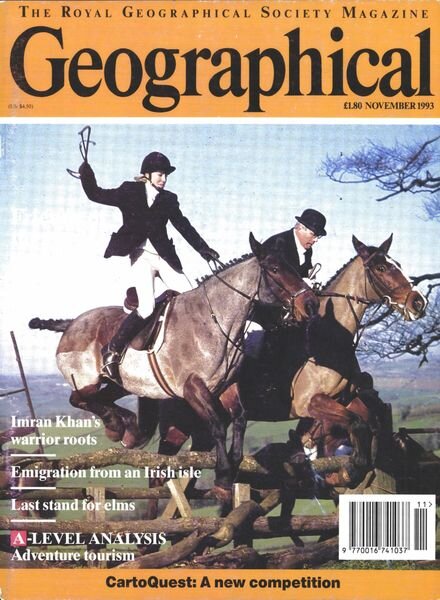 Geographical – November 1993 Cover