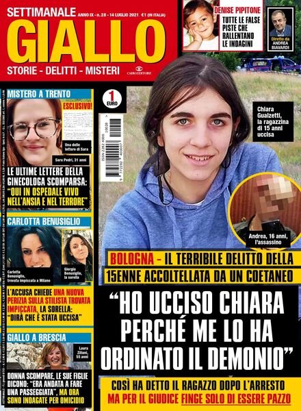Giallo – 14 Luglio 2021 Cover