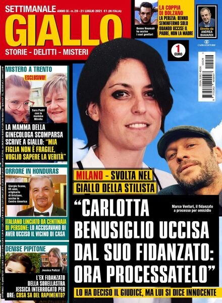 Giallo – 21 Luglio 2021 Cover