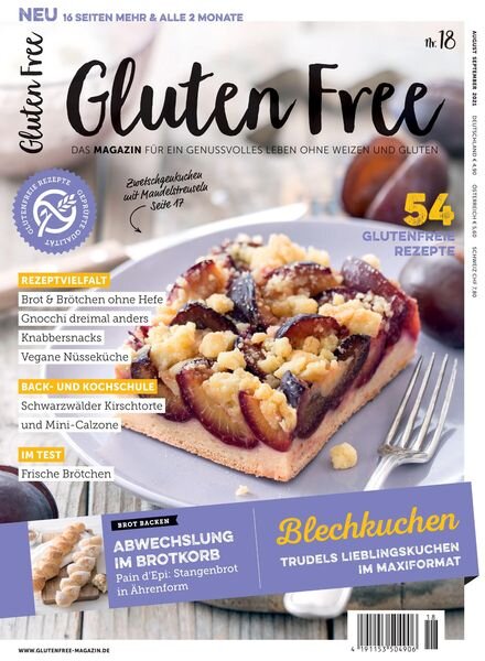 Gluten Free – August 2021 Cover