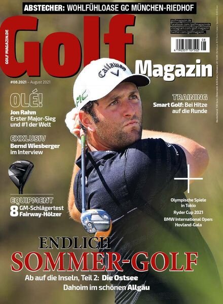 Golf Magazin – August 2021 Cover