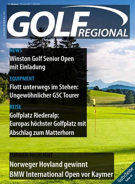 Golf Regional – Sommer 2021 Cover