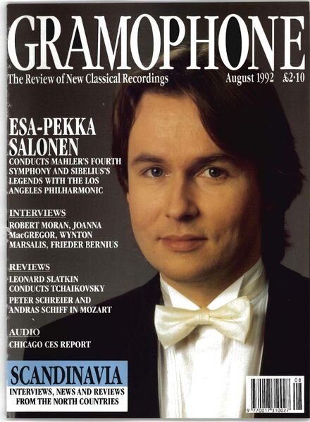 Gramophone – August 1992 Cover