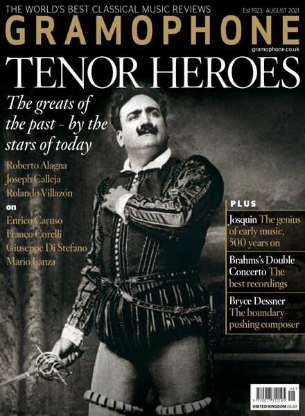 Gramophone – August 2021 Cover
