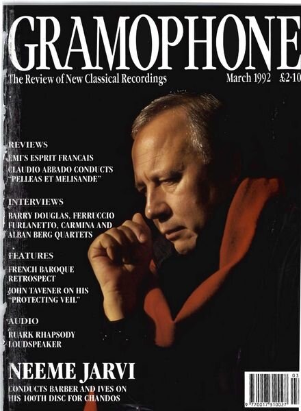 Gramophone – March 1992 Cover