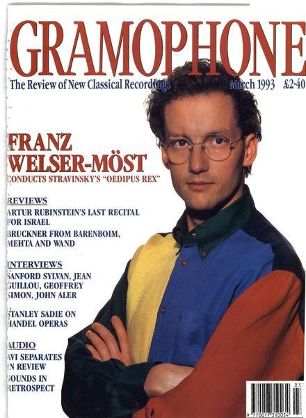 Gramophone – March 1993 Cover