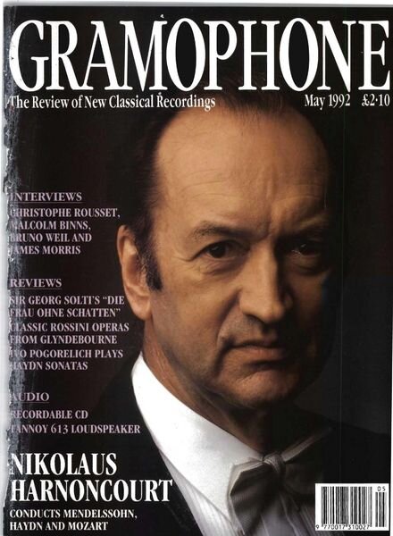 Gramophone – May 1992 Cover